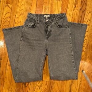 House of Dagmar Gray Jeans women’s 26 wide leg